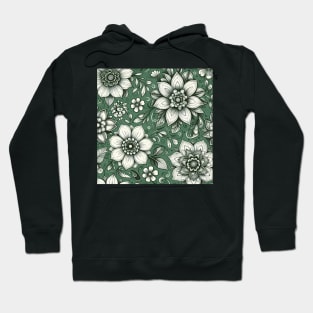 White Flowers Hoodie